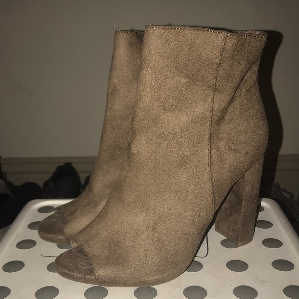 Suede booties